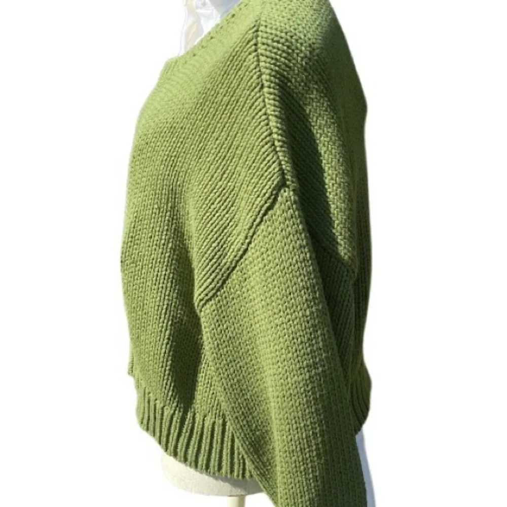 Good American Light Green Crew Neck Sweater size 5/6 pristine condition